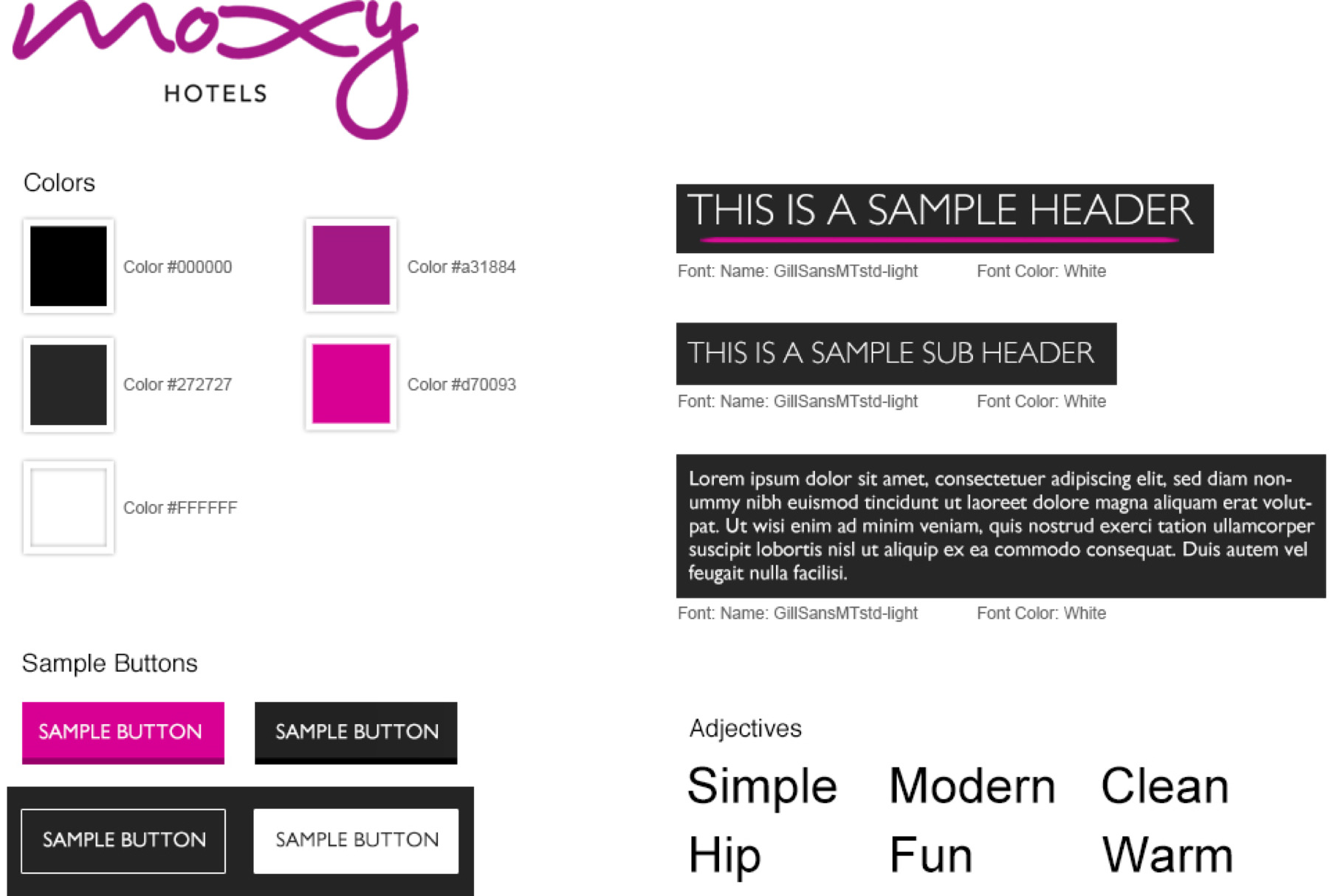 The Moxy style guide
